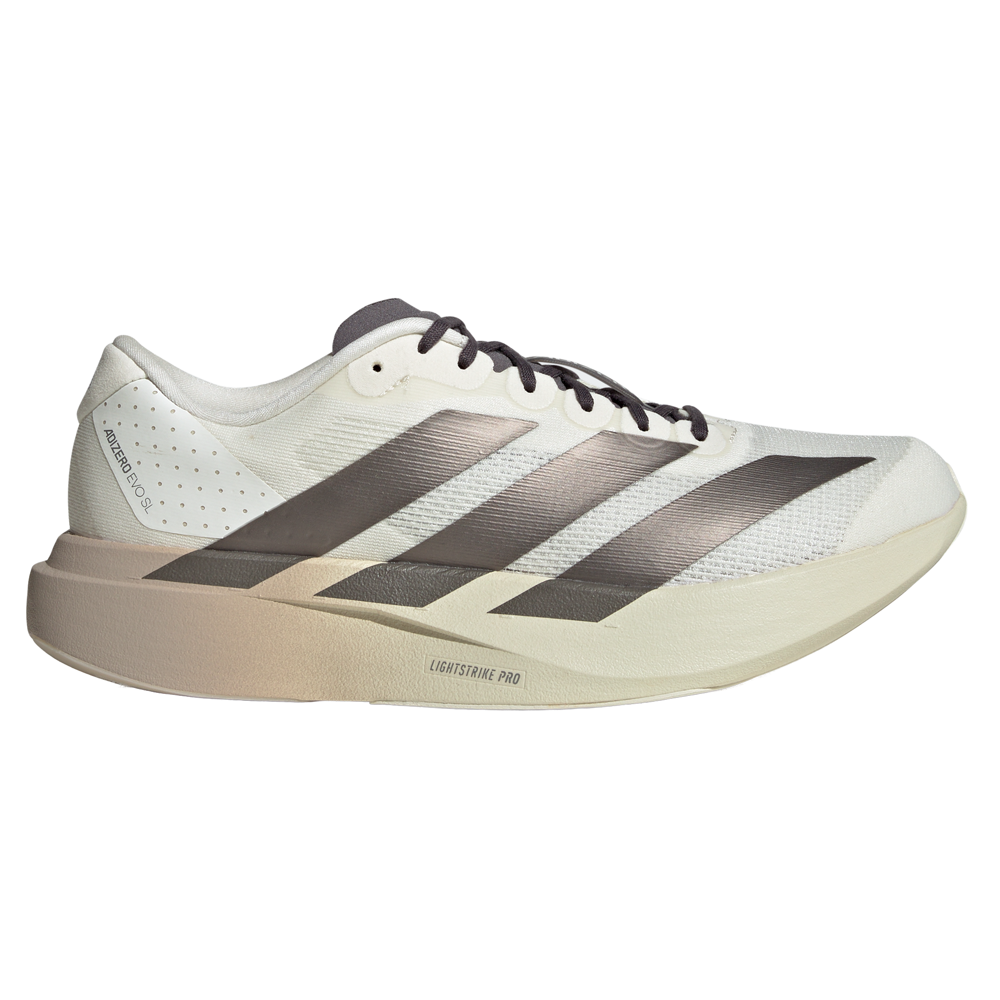 Adidas Mens Adizero Evo SL - Off White/Aurora Coffee Metallic/Matte Silver - Neutral - AW26