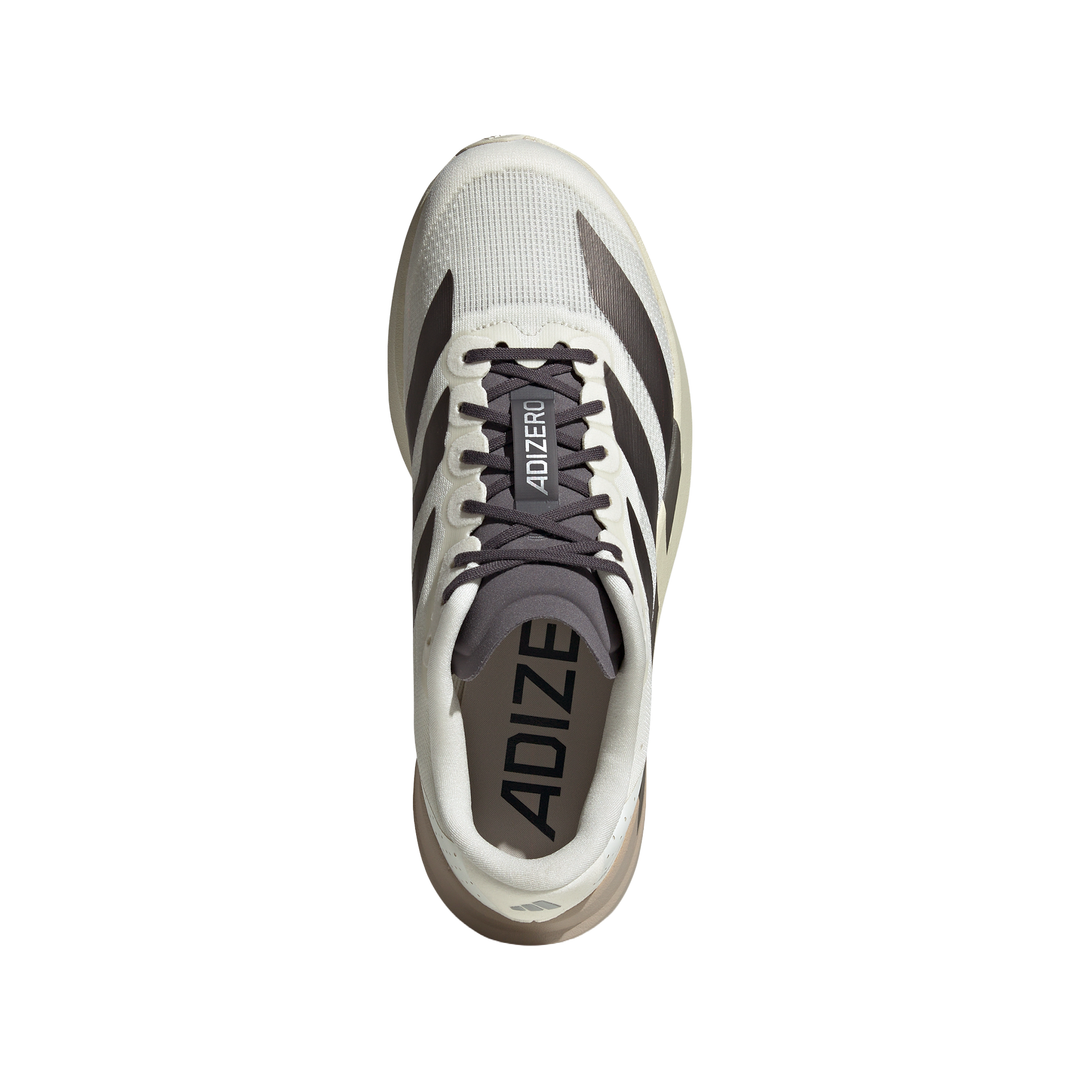 Adidas Mens Adizero Evo SL - Off White/Aurora Coffee Metallic/Matte Silver - Neutral - AW26