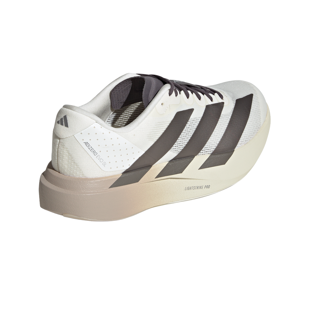 Adidas Mens Adizero Evo SL - Off White/Aurora Coffee Metallic/Matte Silver - Neutral - AW26