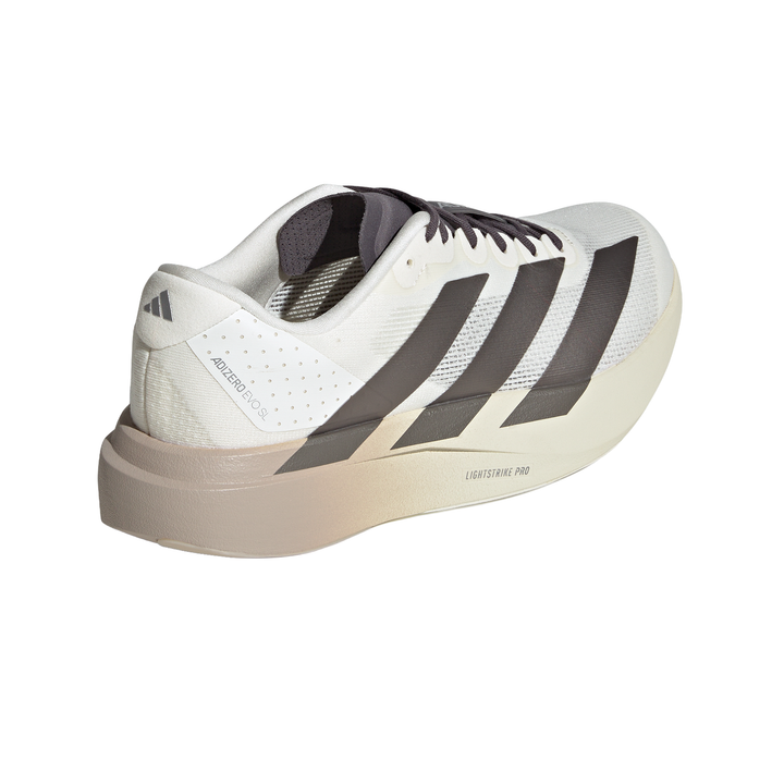 Adidas Mens Adizero Evo SL - Off White/Aurora Coffee Metallic/Matte Silver - Neutral - AW26