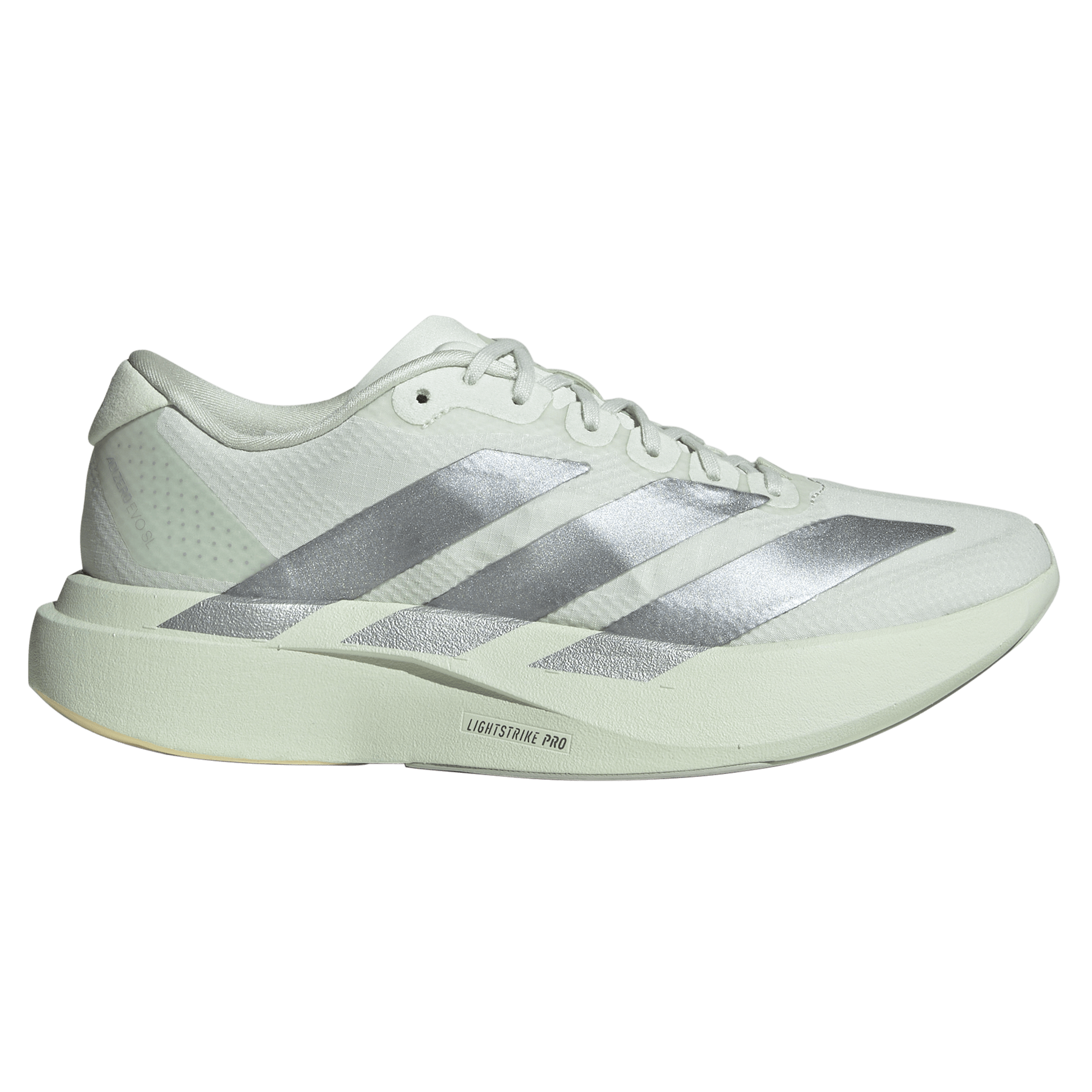 Adidas Womens Adizero Evo SL Woven - Crystal Jade/Tech Grey Metallic/Wonder Silver - Neutral - AW26
