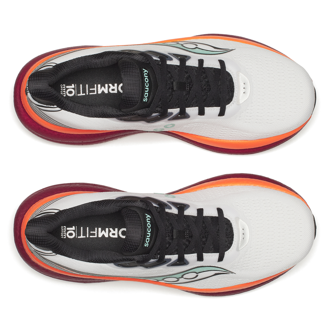 Saucony Mens Triumph 23 - White/Crimson - Neutral - SS26