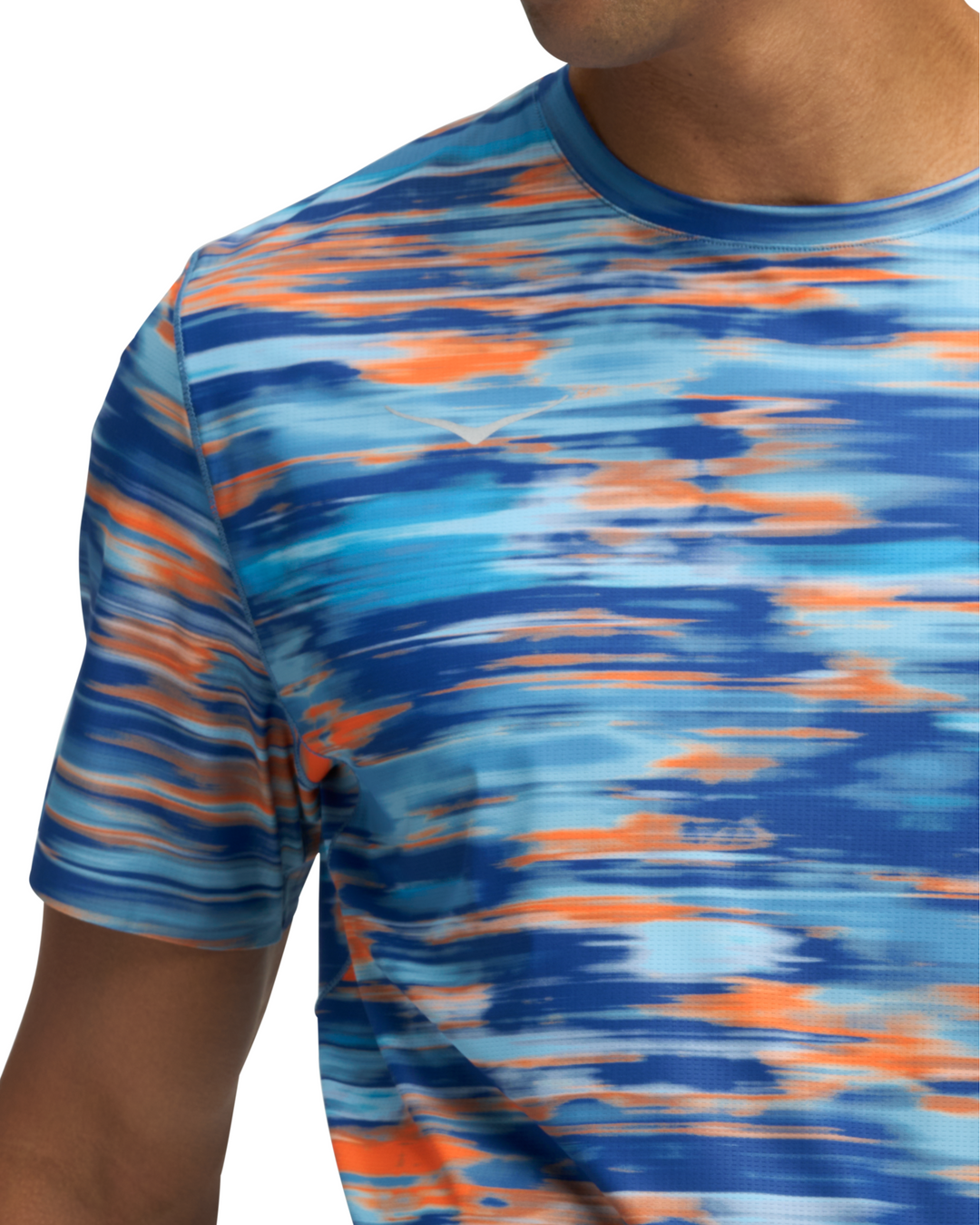 Hoka Mens Airolite Run Short Sleeve 2.0 - Blue Blurr