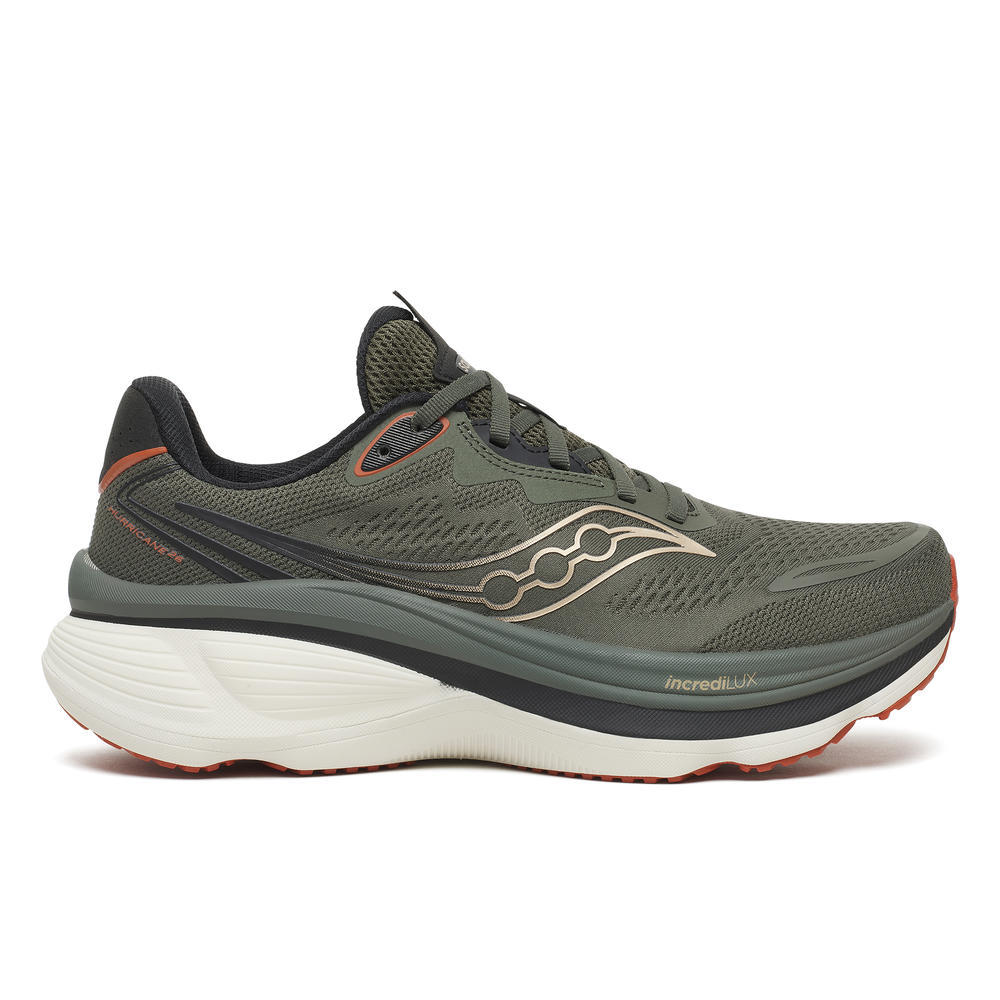Saucony Mens Hurricane 26 - Fatigue/Black - Stability - AW26