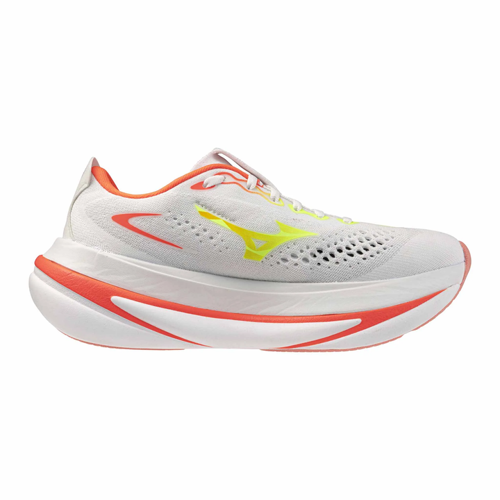 Mizuno Womens Sky Prime - White/Lime Pulp/Lava Orange - Neutral - AW26