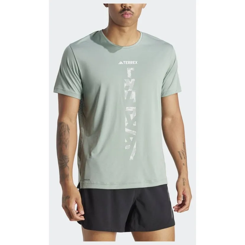 Adidas Mens Terrex Agravic Trail Tee - Green