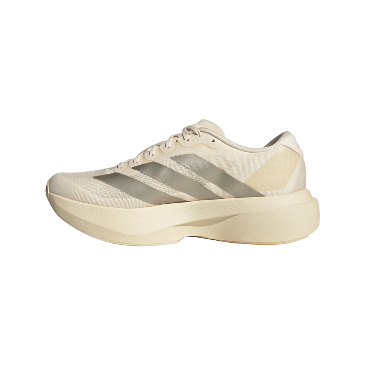 Adidas Womens Adizero Evo SL - Wonder White/Cyber Metallic/Warm Vanilla - Neutral - AW25