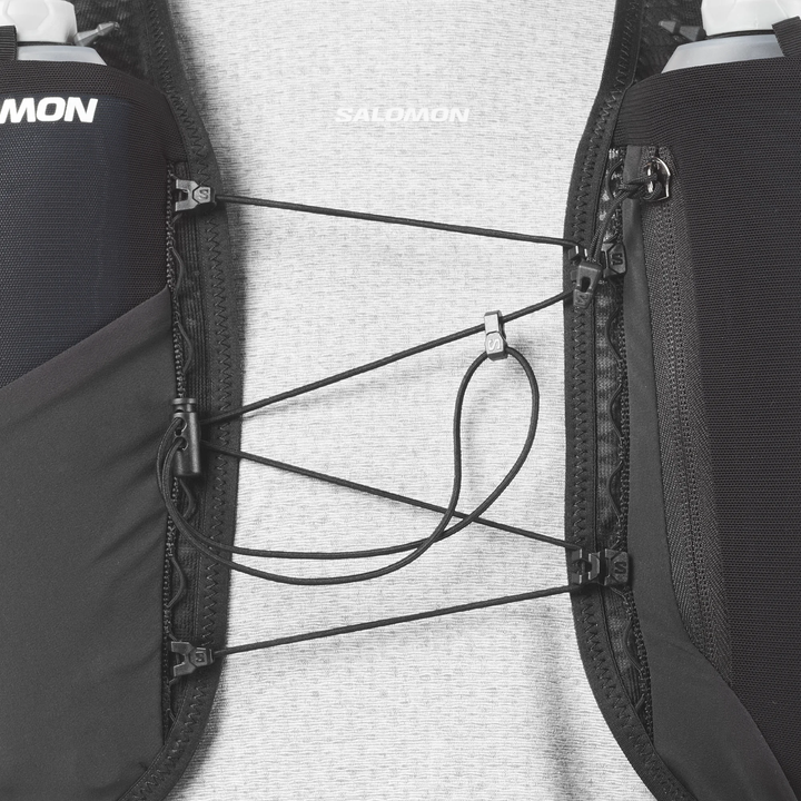 Salomon GRVL Skin 4 Unisex Vest with Flasks - Black