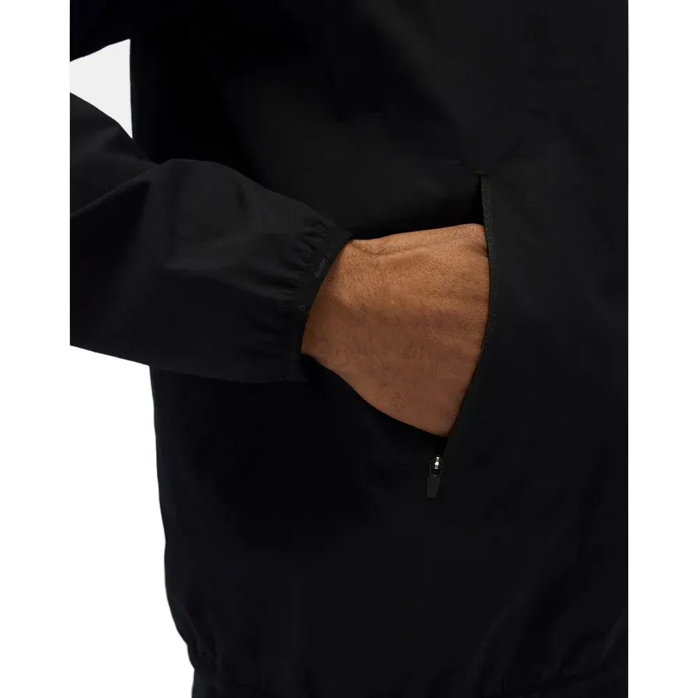 Bandit Mens Windproof Asymetrical Pullover Jacket - Black - SS26
