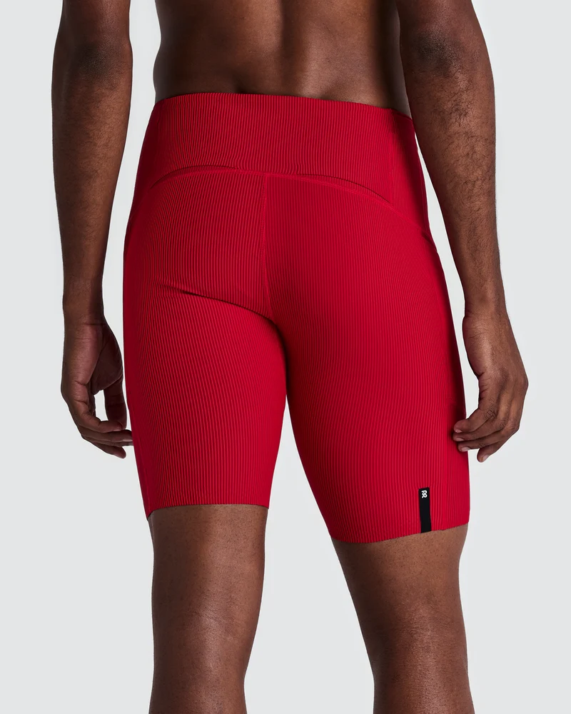 Bandit Men's Striped Cadence Half Tights - Oxide Red/Signal Red - AW26