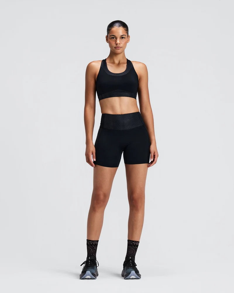 Bandit Womens Stamina-V™ Threshold 5" High Waist Compression Shorts - Black - AW26