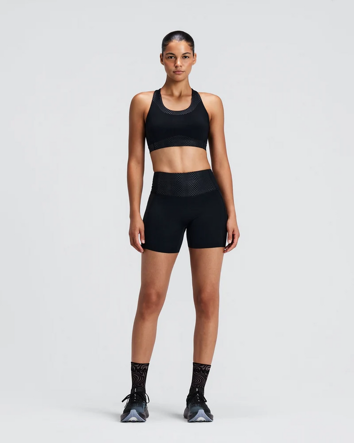 Bandit Womens Stamina-V™ Threshold 5" High Waist Compression Shorts - Black - AW26