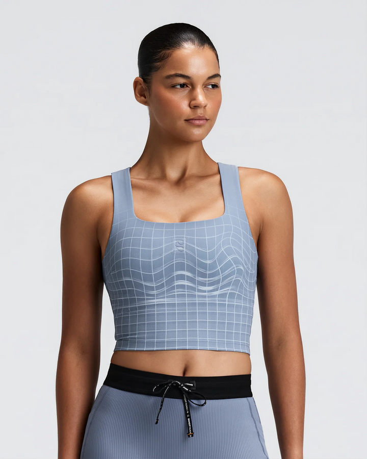 Bandit Womens Vanisher Square Neck Race Crop - Pavilion Blue - AW26