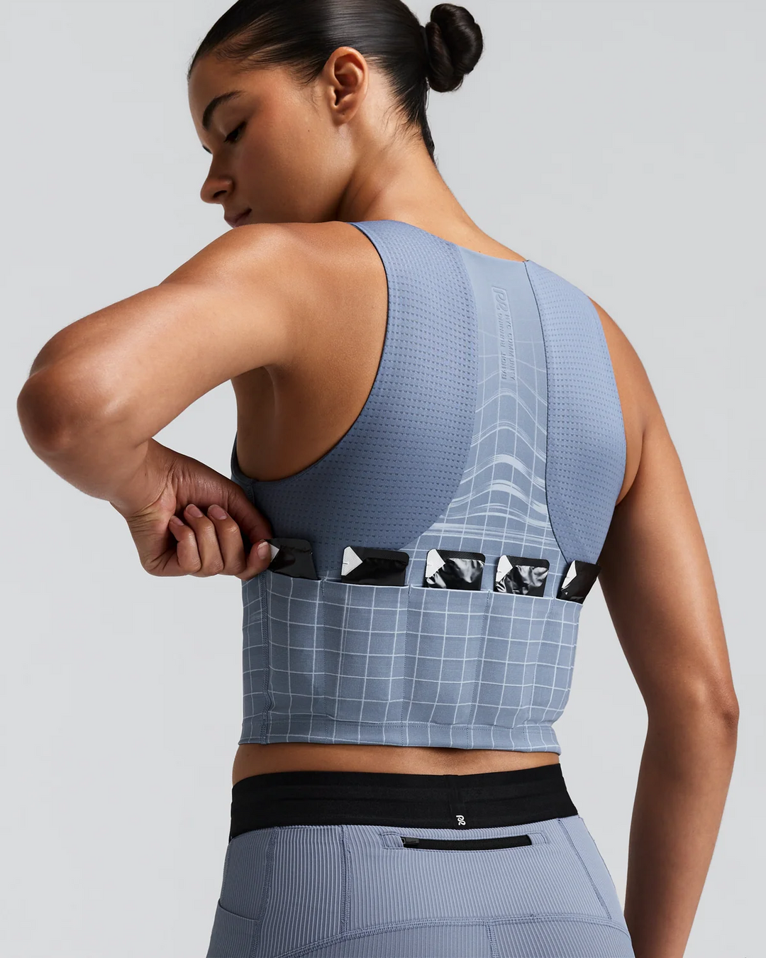 Bandit Womens Vanisher Square Neck Race Crop - Pavilion Blue - AW26