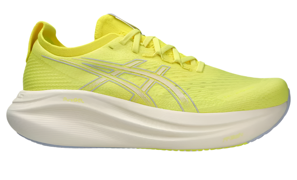 Asics Mens Gel Nimbus 27 - Citron/Cream - Neutral - AW25