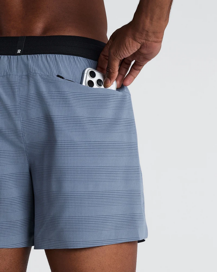 Bandit Men's Coolgrid 5" Run Shorts - Steel Horizon - AW26