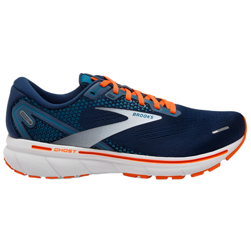 Brooks Mens Ghost 14 - Titan/Teal/Flame - Neutral