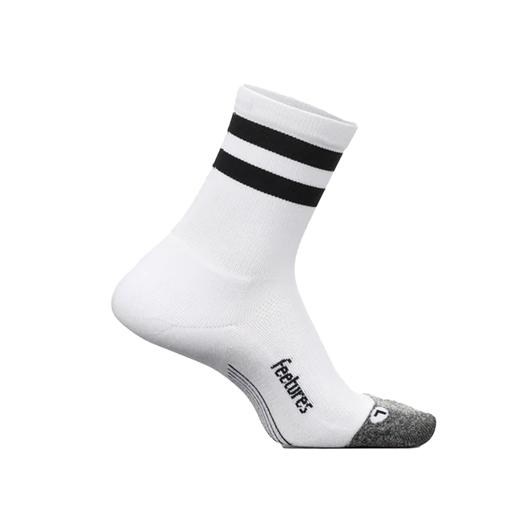 Feetures Elite Light Cushion Mini Crew – Weißer High-Top-Streifen