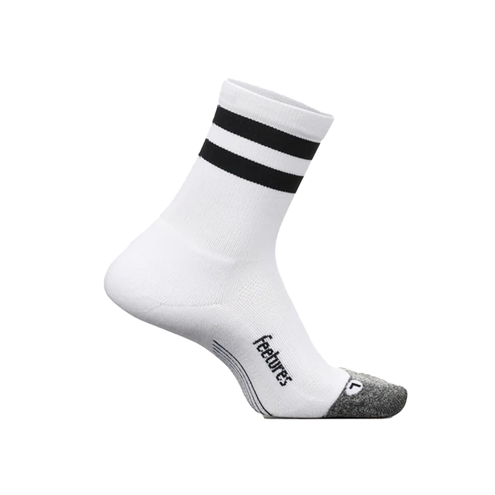 Feetures Elite Light Cushion Mini Crew – Weißer High-Top-Streifen