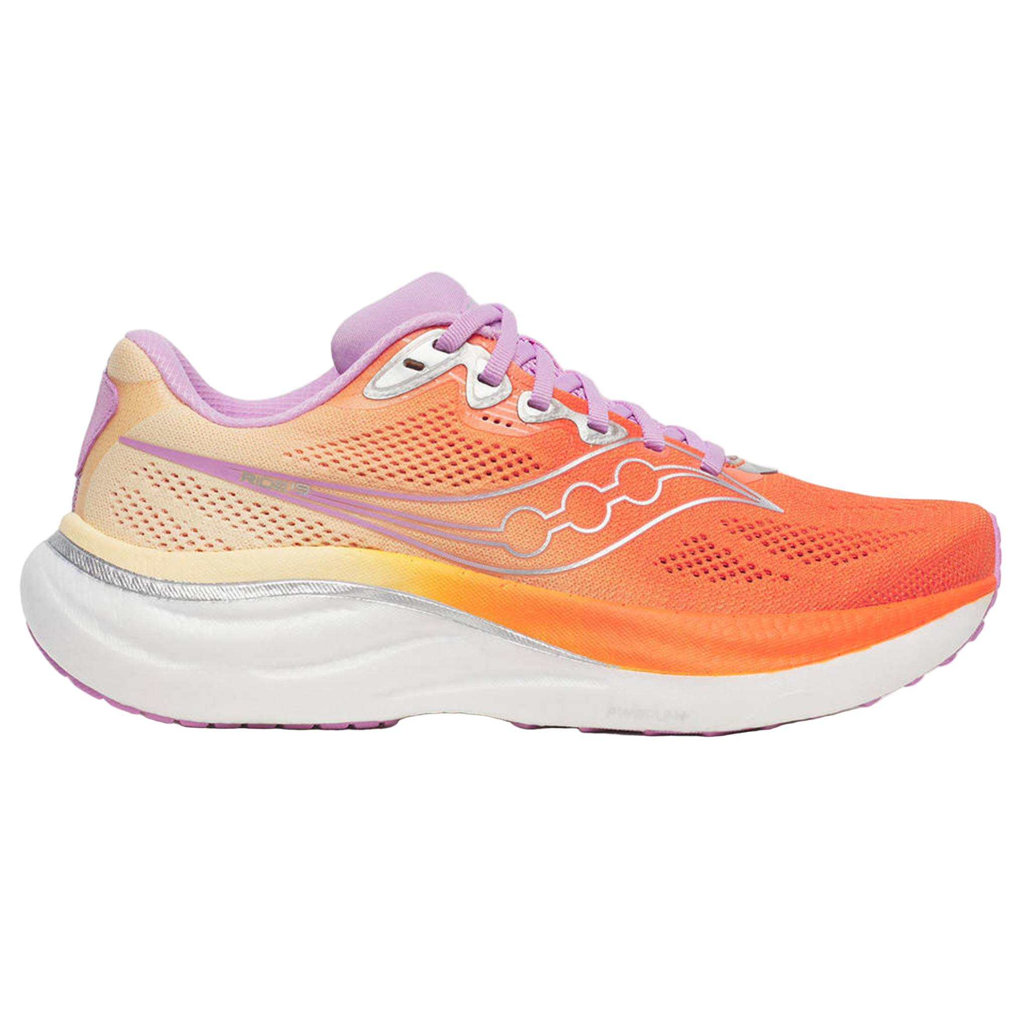 Saucony Womens Ride 19 - Fire/Orchid - Neutral - SS26
