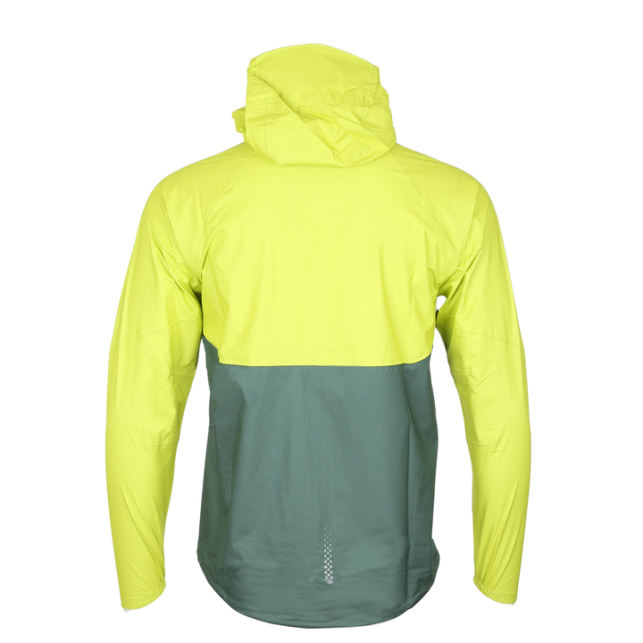 RonHill Mens Tech Fortify Waterproof Jacket - Dark Sage/Acid