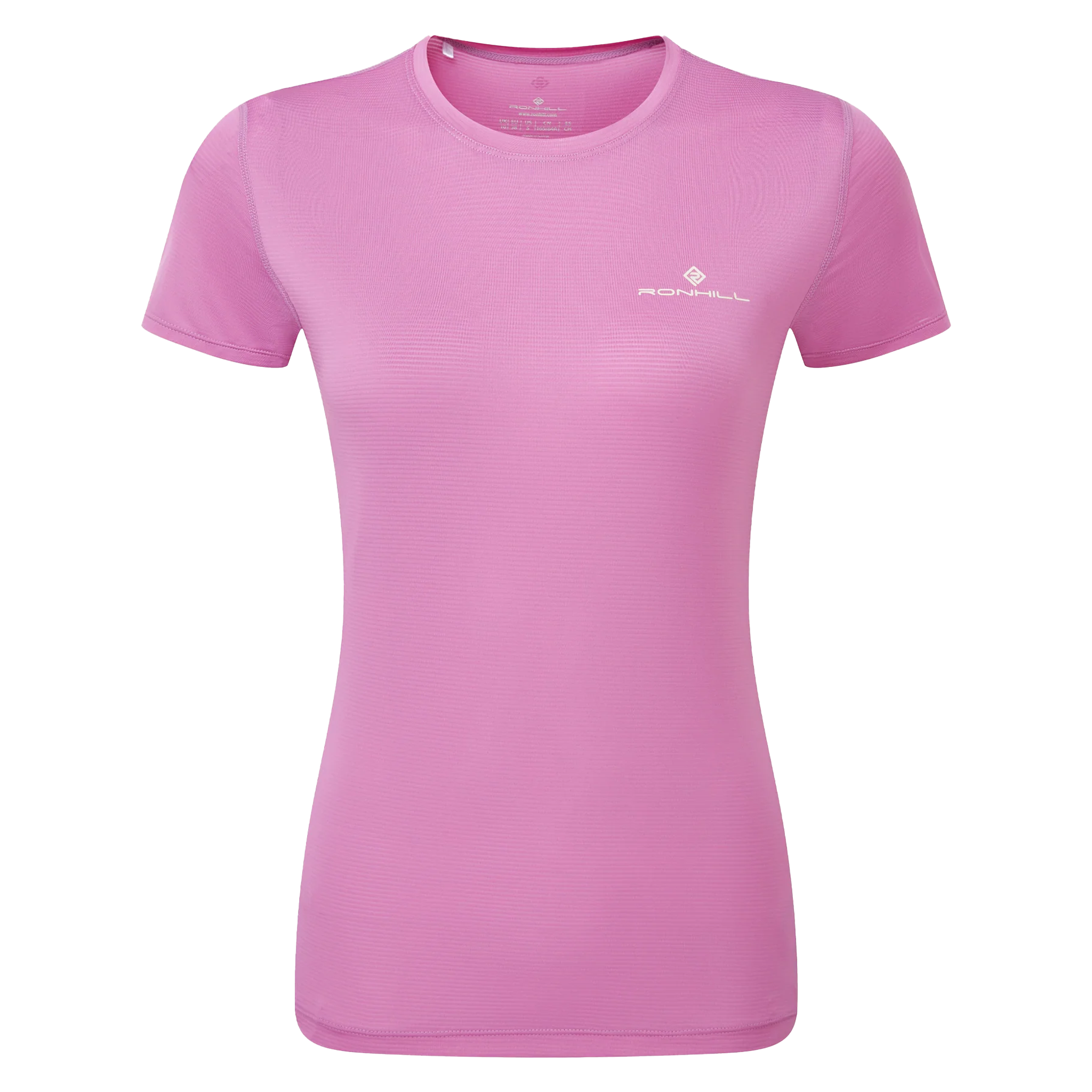 RonHill Womens Tech S/S Tee - Fuchsia/ Honeydew