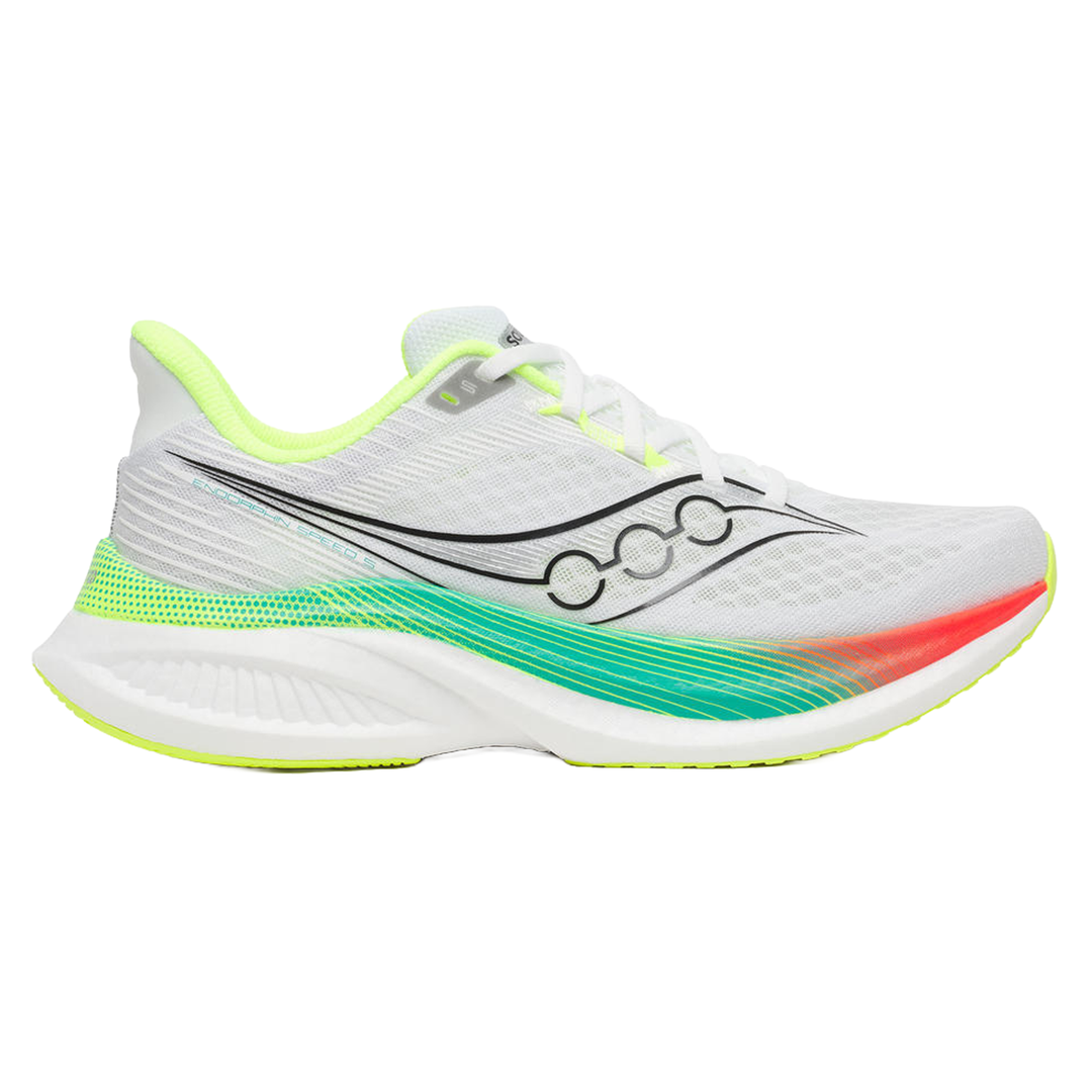 Saucony Mens Endorphin Speed 5 - White/Multi - Neutral - AW26