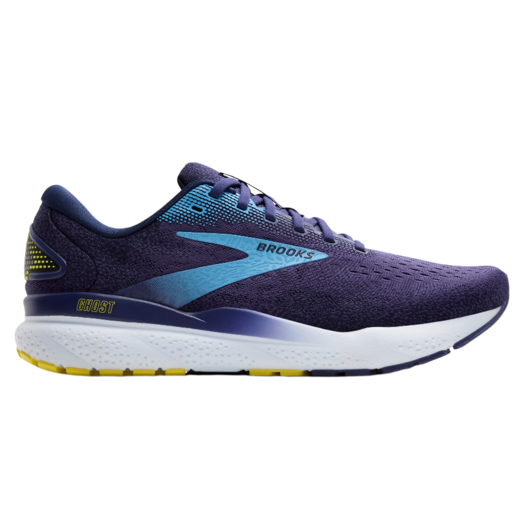 Brooks Mens Ghost 16 Blue Bonnie Blue Yellow Neutral SS25 Run North West