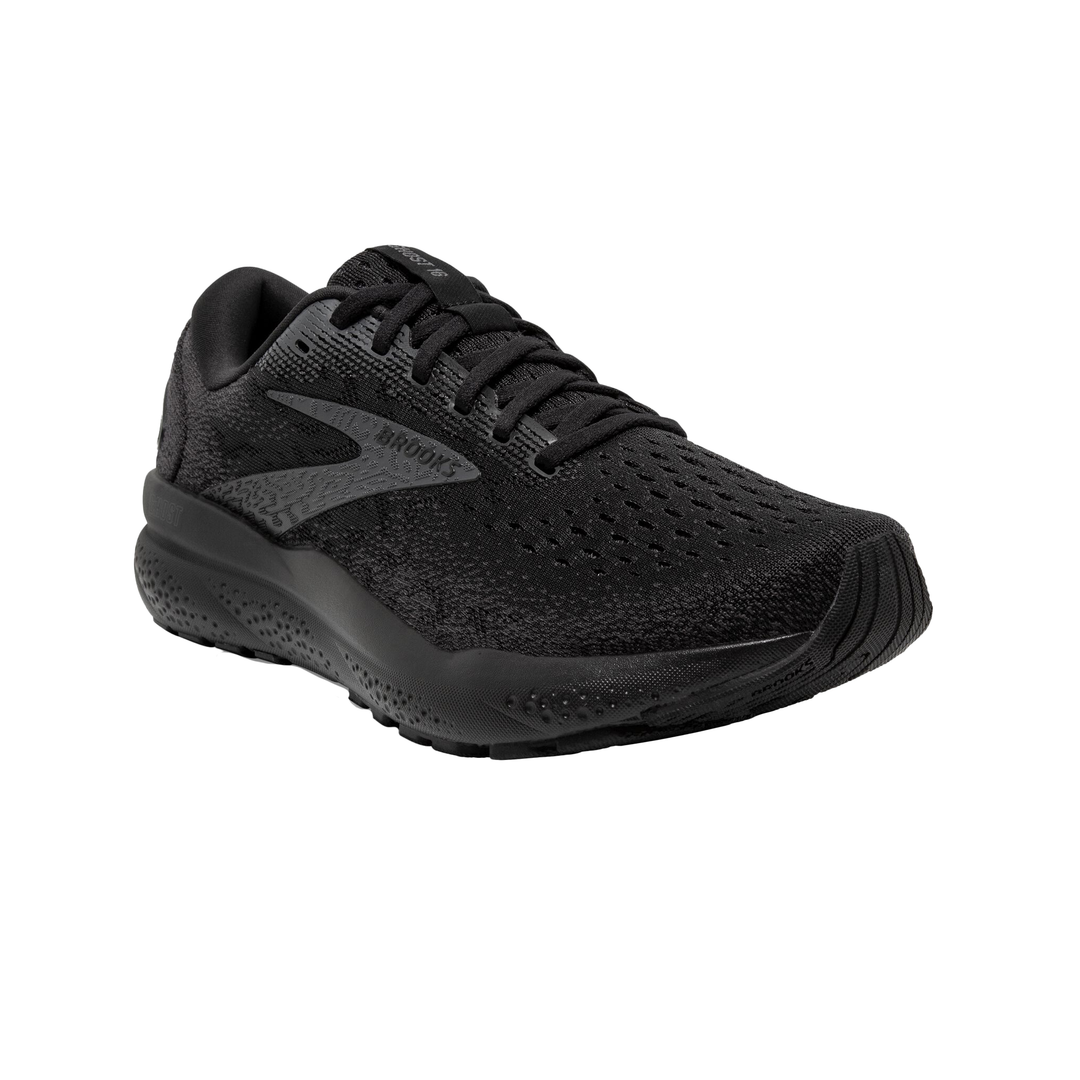 Brooks Mens Ghost 16 Extra Wide 4E Width Black Black Ebony Neutr Run North West