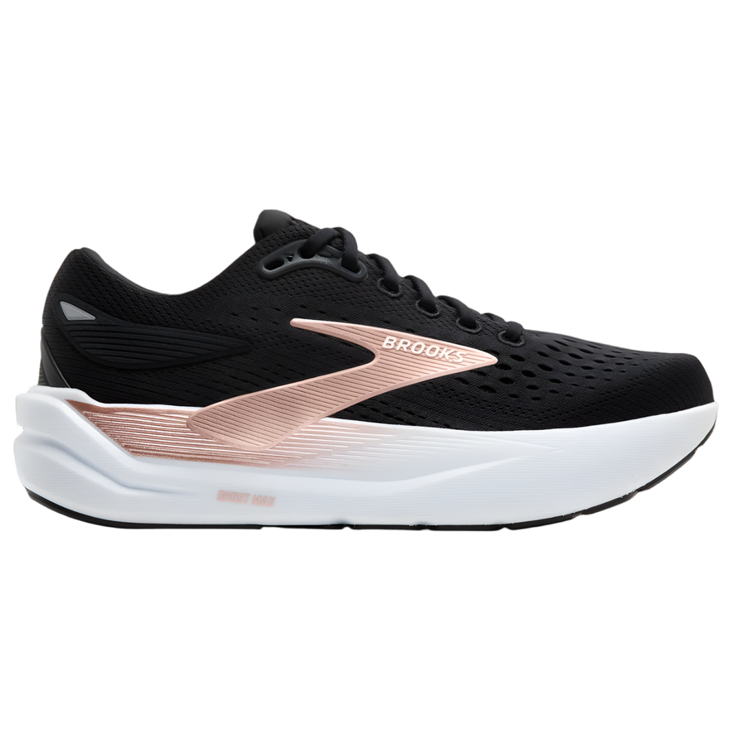 Brooks Womens Ghost Max 3 - Black/Black/Rose Gold - Neutral - AW25