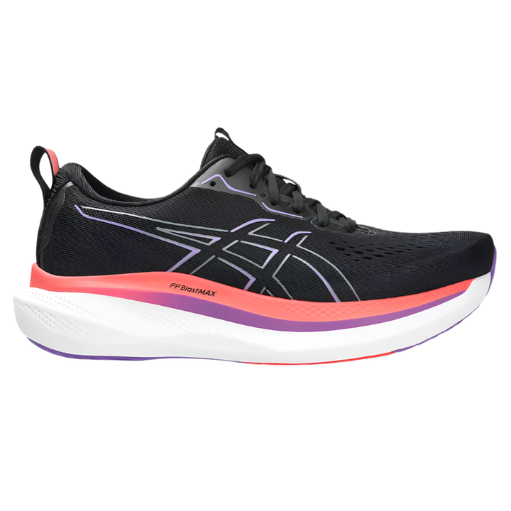 Asics Herren Glideride Max – Schwarz/Flash Red – Neutral – AW25