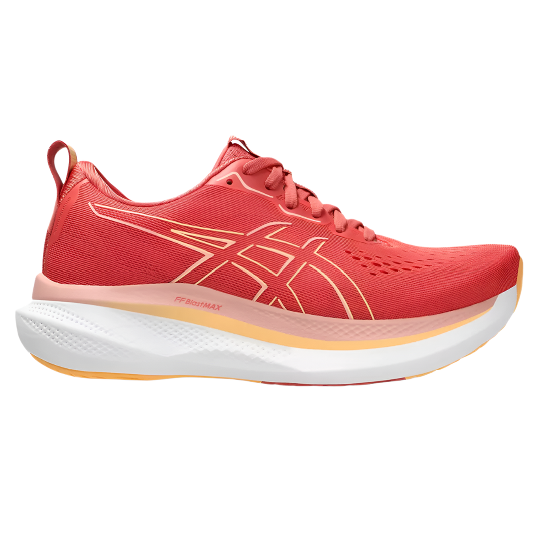 Asics Womens Glideride Max - Dark Pink Clay/Orange Glow - Neutral - AW25