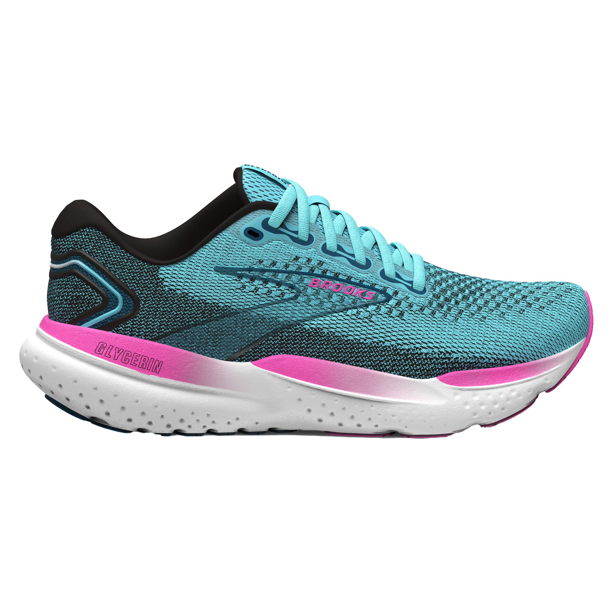 Brooks Womens Glycerin 21 - Moroccan Blue/Aqua/Pink - Neutral