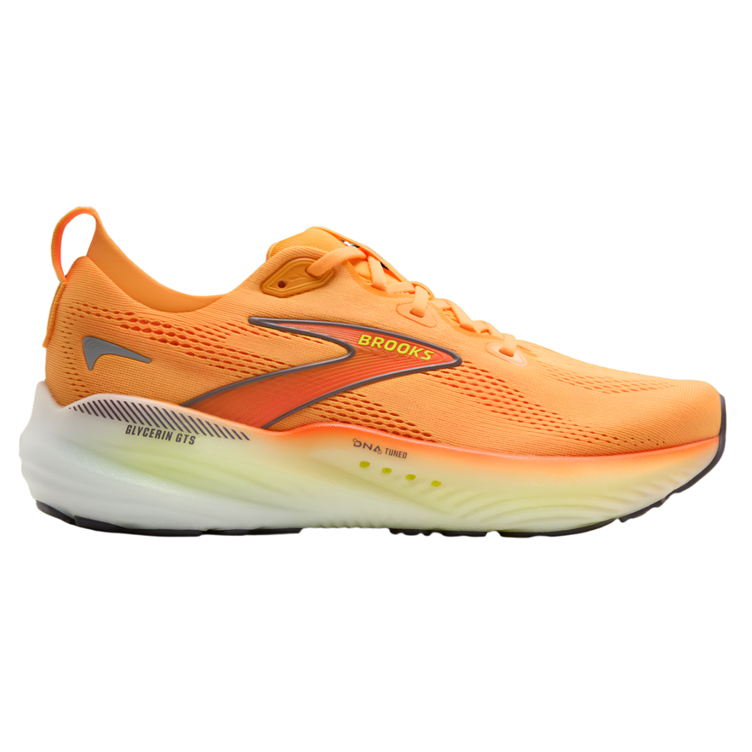 Brooks Mens Glycerin GTS 22 - Orange/Nightlife/White - Stability - AW25