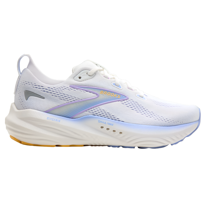 Brooks Womens Glycerin 22 - White/Blue Heron/Apricot - Neutral - AW25
