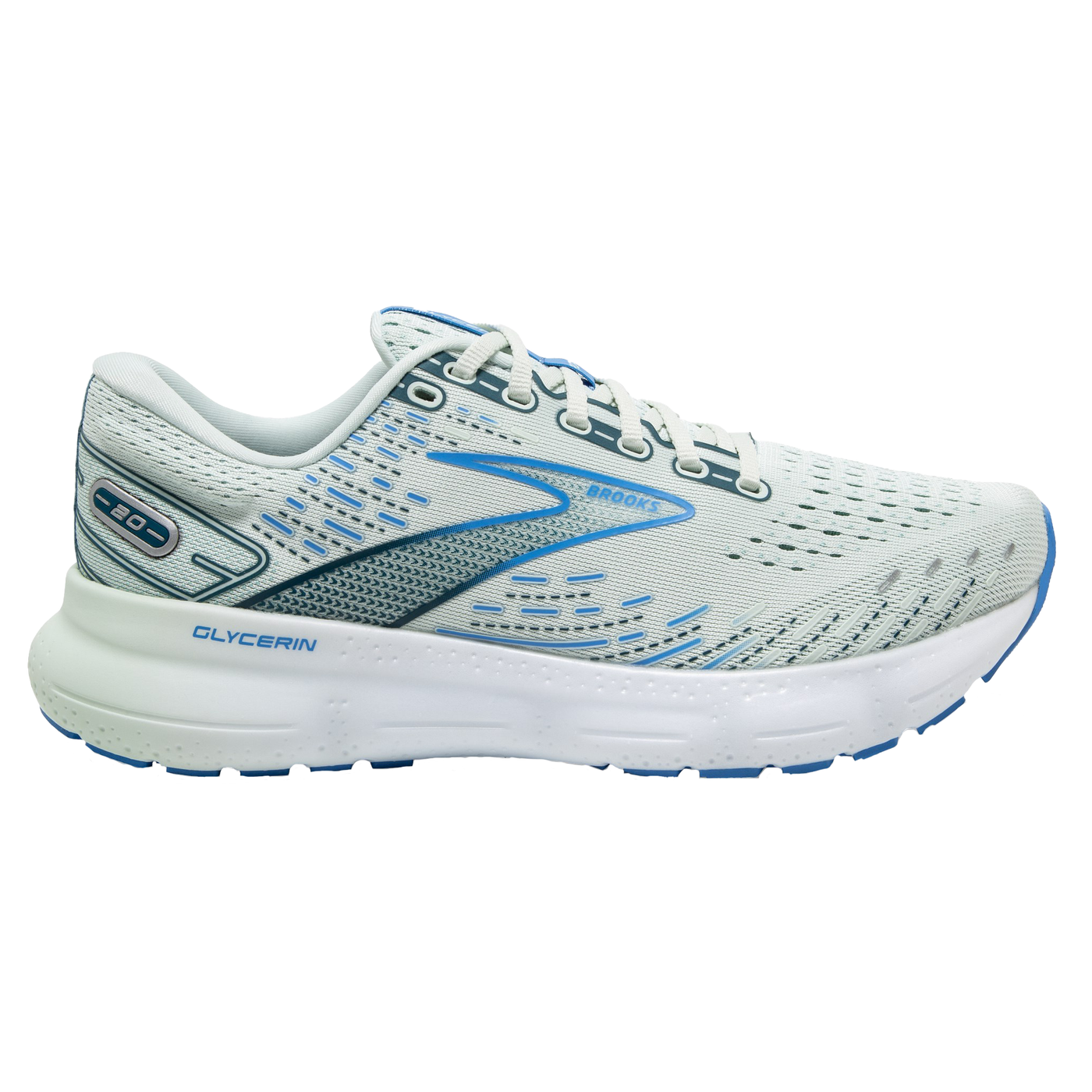 Brooks Womens Glycerin 20 - Blue Glass/Marina/Legion Blue - Neutral