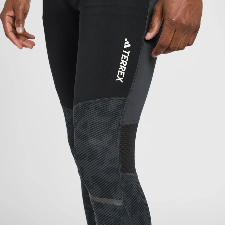 Adidas Mens Terrex Agravic Trail Running Tight - Carbon