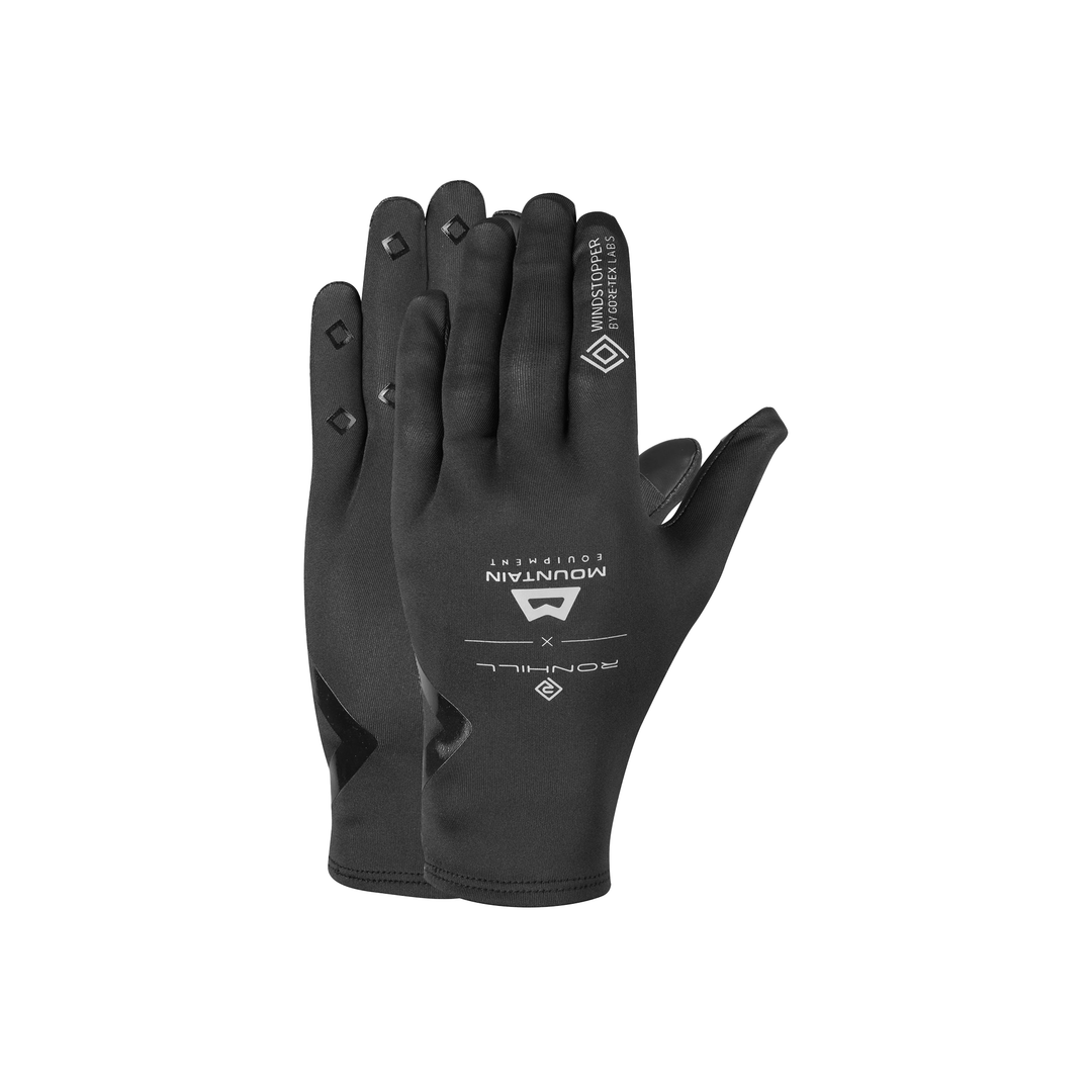 RonHill Gore-Tex Windstopper Glove - All Black | Run North West