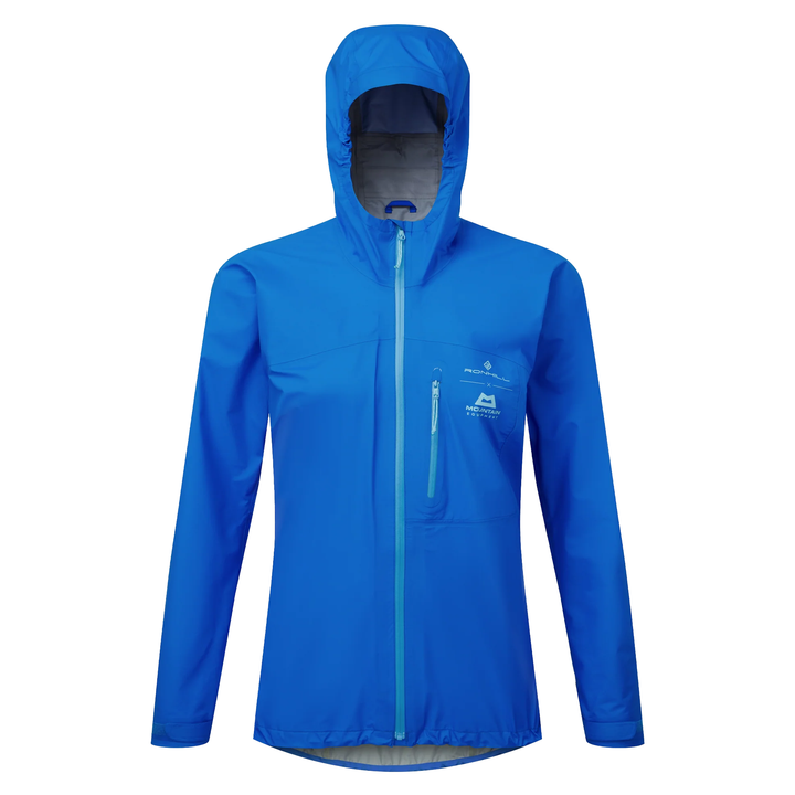 RonHill Womens Tech Gore-Tex Waterproof Mercurial Jacket - Elec Blue/Aquamint