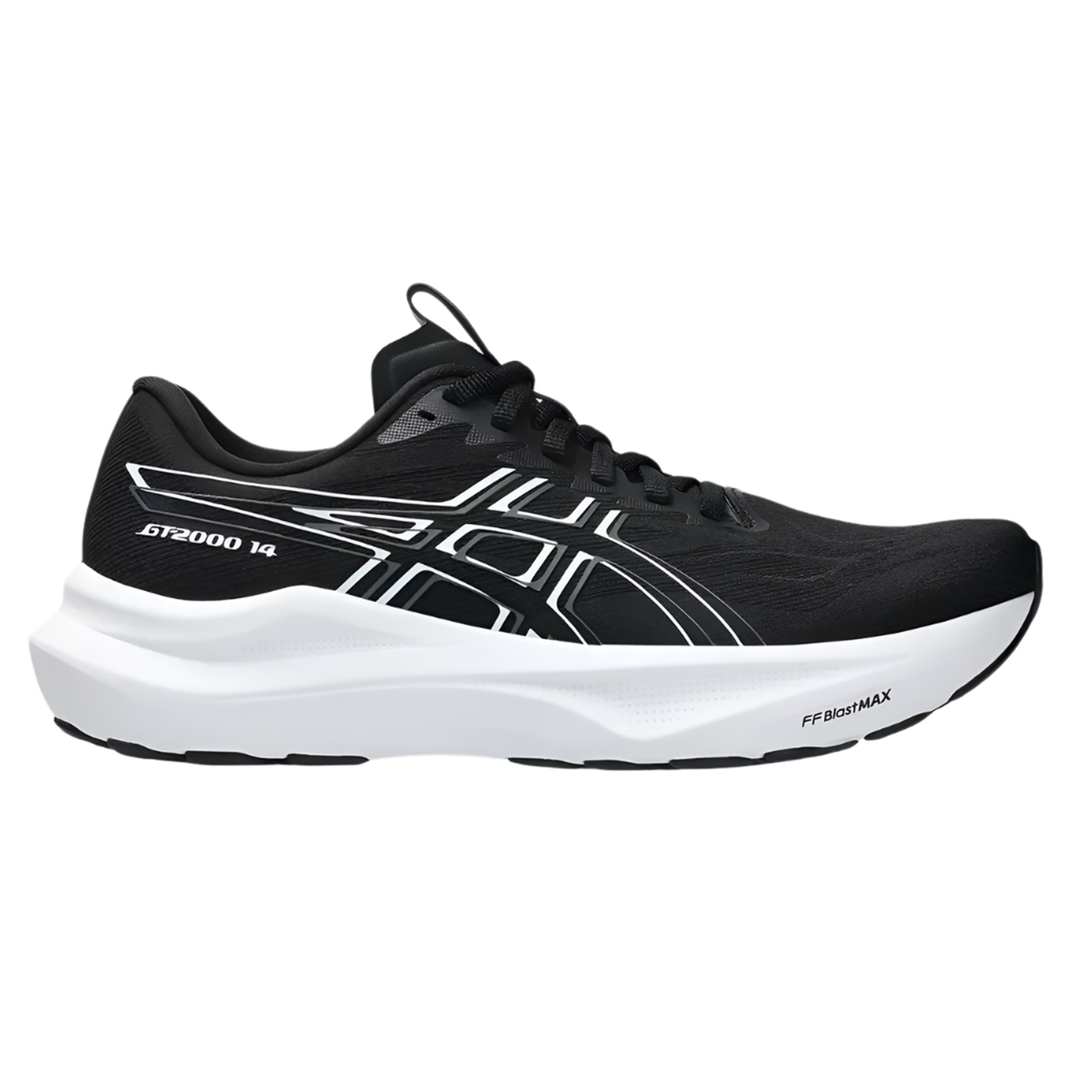 Asics Womens GT-2000 14 - Black/White - Stability - AW25