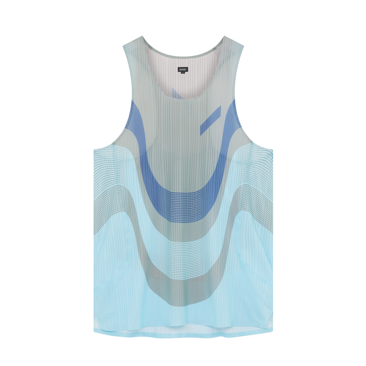 Soar Mens Race Vest 2.0 - Bleu/Gris/Bleu clair - PE26
