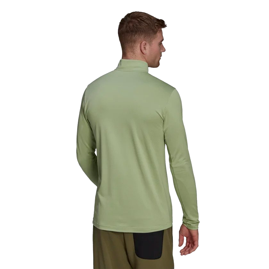 Adidas Mens Terrex Half Zip Fleece - Green
