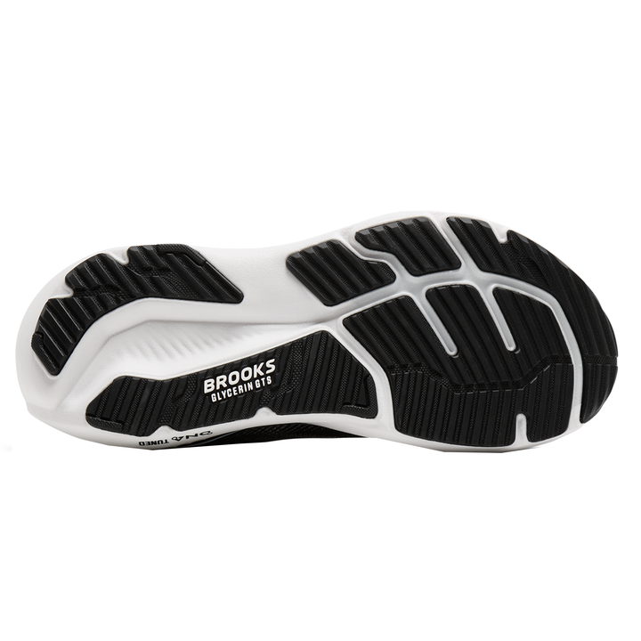 Brooks Herren Glycerin GTS 23 – Schwarz/Grau/Weiß – Stabilität – SS26
