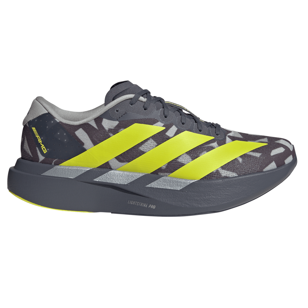 ADIZERO スパイクシューズ グレー/イエロー Adidas Mens Adizero Evo SL AMG - Aurora Onyx/Acid Yellow/Grey