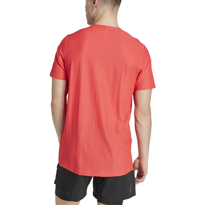 Adidas Mens Own The Run T-Shirt - Semi Lucid Red