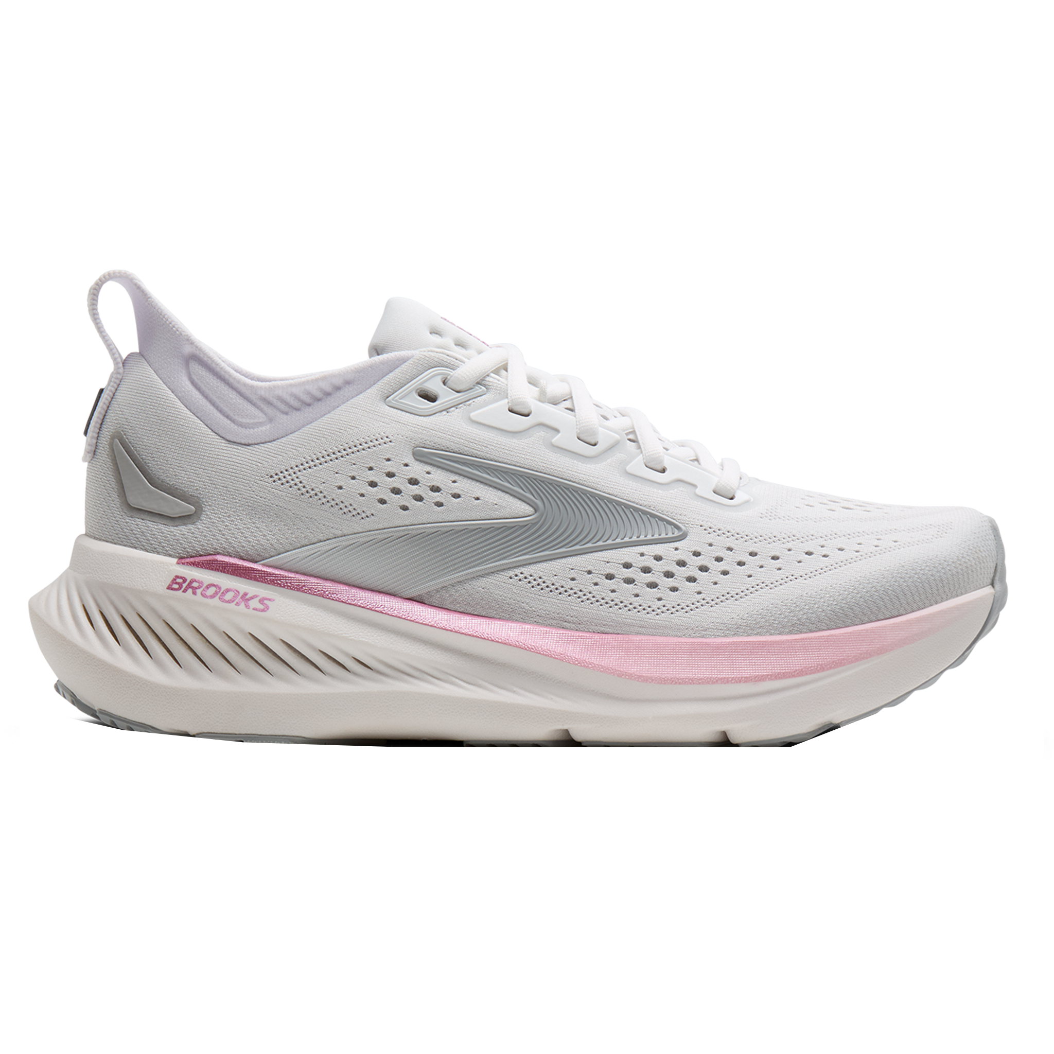 Brooks Womens Glycerin 23 - White/Harbor Mist/Metallic - Neutral - SS26