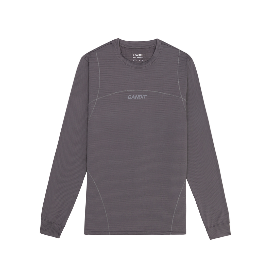 Bandit T-shirt à manches longues en micromesh Reflecto Stitch pour hommes - Haze - SS26