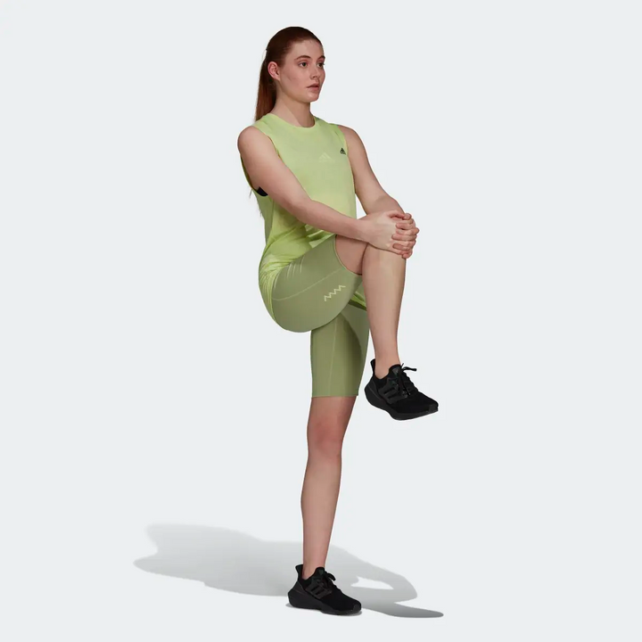 Adidas Womens Run Fast Shorts - Lime