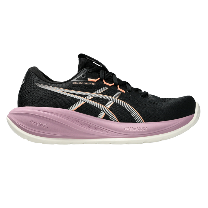 Asics Womens Gel Cumulus 28 - Black/Taro Purple - Neutral - AW26