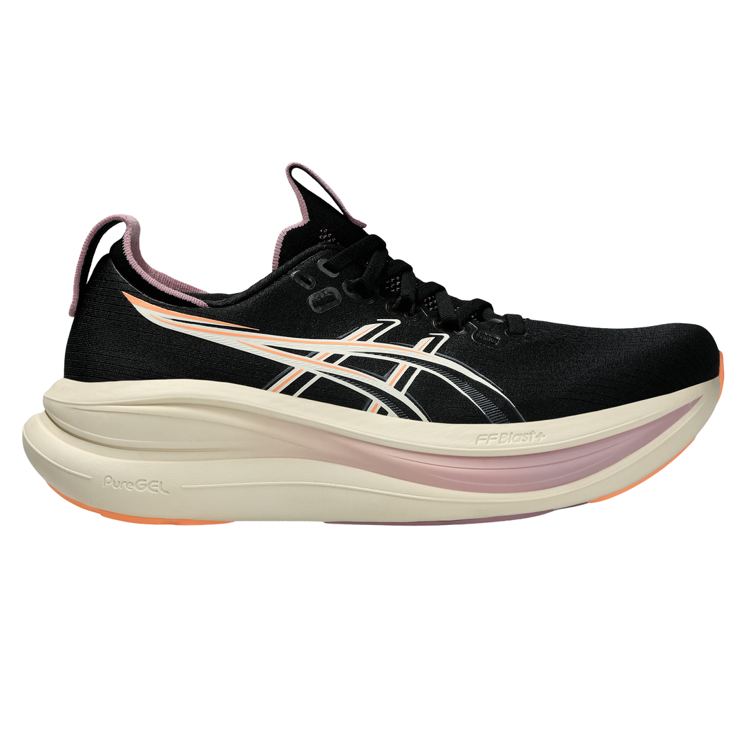 Asics Womens Gel Nimbus 28 - Black/Taro Purple - Neutral - AW26